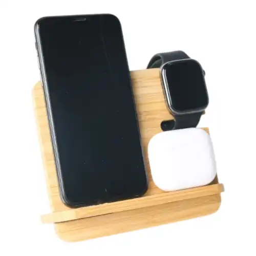 Bamboo Wireless Charging Station